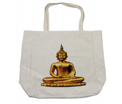 Statue Buildings Oriental Shopping Bag