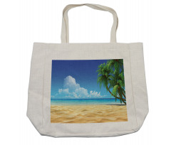 Tropical Leaves Beach Shopping Bag