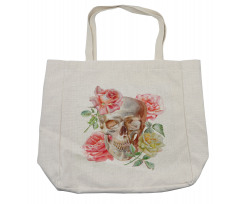 Romantic Roses Floral Shopping Bag