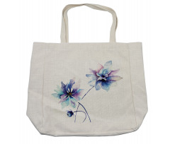 Retro Flowers Shopping Bag
