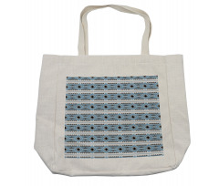 Pattern of Geometric Motifs Shopping Bag