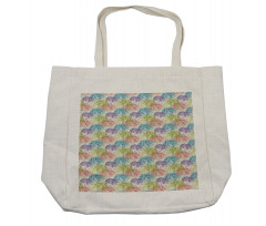 Colorful Petals Bloom Art Shopping Bag