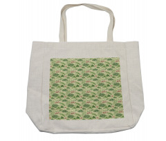 Various Leaves and Flowers Shopping Bag