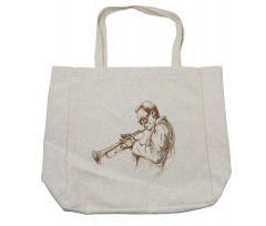 Sketchy Solo Jazz Band Shopping Bag