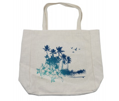 Hibiscus Flower Trees Shopping Bag