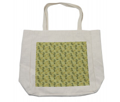 Exotic Tiny Flora Art Shopping Bag