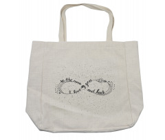 Endless Loop Stars Moon Shopping Bag