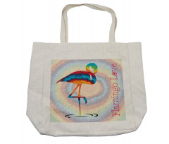 Rainbow Colored Birds Shopping Bag