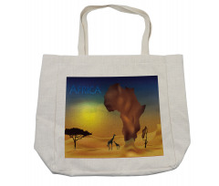 Tropical Wild Animal Shopping Bag