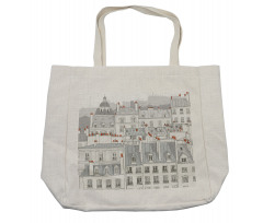 Paris Aerial Scenery Shopping Bag