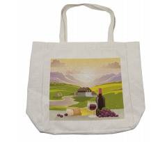 French Countryside Scene Shopping Bag