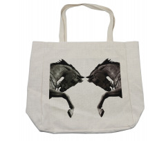 Abstract Horse Shopping Bag