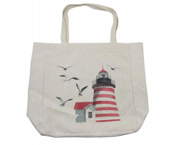 Seagulls Beach Sea Shopping Bag