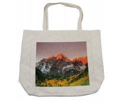 America Mountain Peaks Shopping Bag