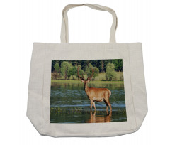 Mountain Animal in Water Shopping Bag