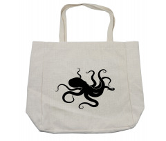 Giant Sea Animal Silhouette Shopping Bag