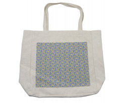 Pastel Contemporary Shapes Shopping Bag