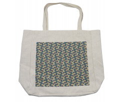 Abstract Japanese Peacock Art Shopping Bag