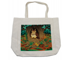 Nanny Grandma Sage Owl Shopping Bag