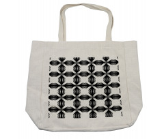 Monochrome Abstract Items Shopping Bag