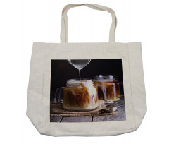 Iced Drink Milk Mason Jars Shopping Bag