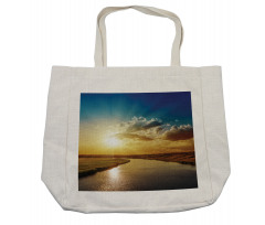 Dreamy Sunset on River Shopping Bag