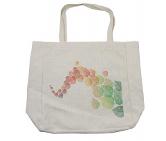 Flying Leaves Art Shopping Bag