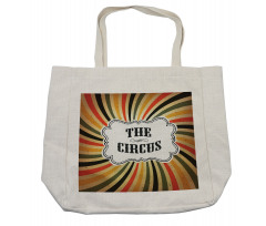 Grunge Vintage Rays and Text Shopping Bag