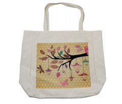 Vintage Boho Tree Shopping Bag