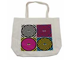 Pop Art Hypnotic Shopping Bag