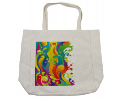 Rainbow Splash Shopping Bag