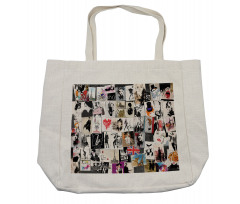 Collage Fashion Modern Shopping Bag