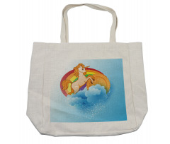 Cartoon Kids Rainbow Shopping Bag