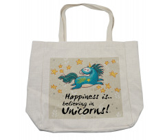 Words Happiness Kids Shopping Bag