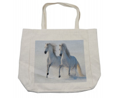 Wintertime Horse Animal Shopping Bag