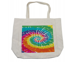 Rainbow Tie Dye Effect Shopping Bag