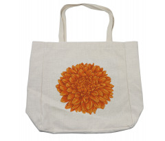 Dahlia Flower Floral Shopping Bag