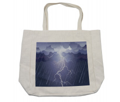 Thunderstorm Dark Clouds Shopping Bag