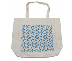 Raindrops Aquatic Fall Shopping Bag