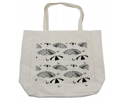 Ornate Umbrellas Shopping Bag