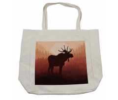 Forest Antlers Wild Deer Shopping Bag