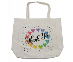 Thank You Words Color Shopping Bag