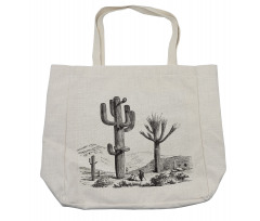 Sketchy Mexican View Shopping Bag