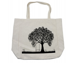 Flowersnd Grass Garden Shopping Bag