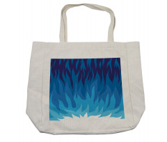 Abstract Gas Flame Fire Shopping Bag