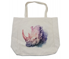 Safari Animal Rhino Shopping Bag