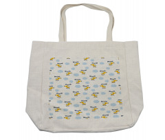 Aircraft in Clouds Shopping Bag