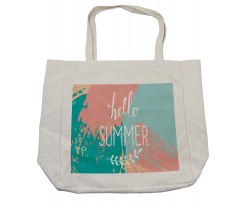 Hello Summer Lettering Shopping Bag