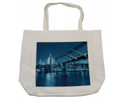 Night London Monument Shopping Bag