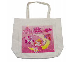 Moon Unicorn Castle Shopping Bag